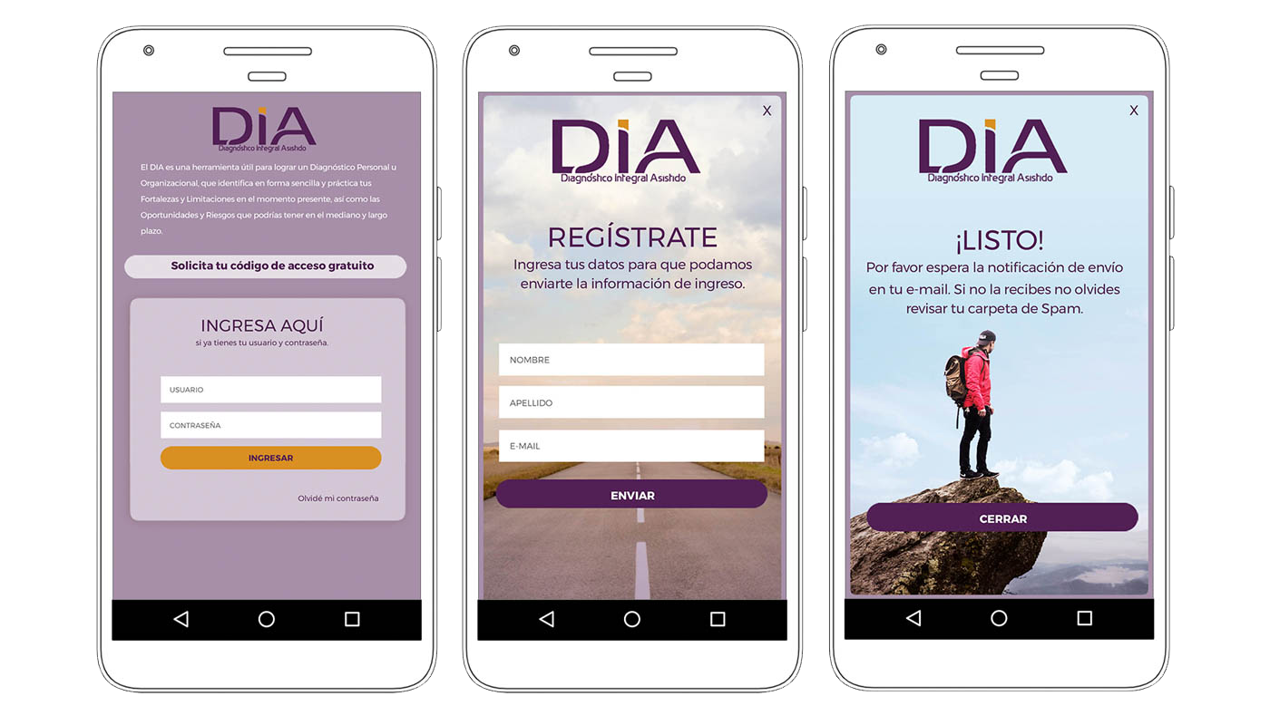 UI Design - DIA app