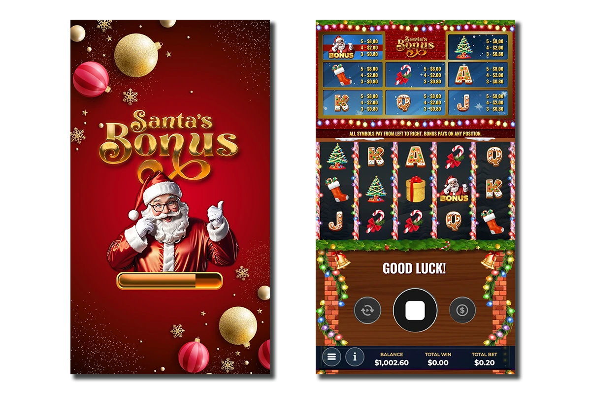 UI Design - Santa´s Slot Game