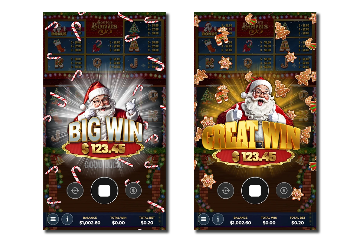 UI Design - Santa´s Slot Game